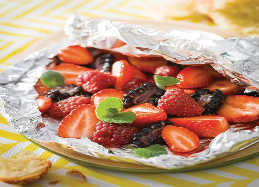 Papillote de fruits rouges