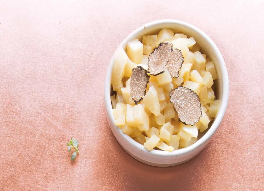 Comme un risotto aux navets et truffe