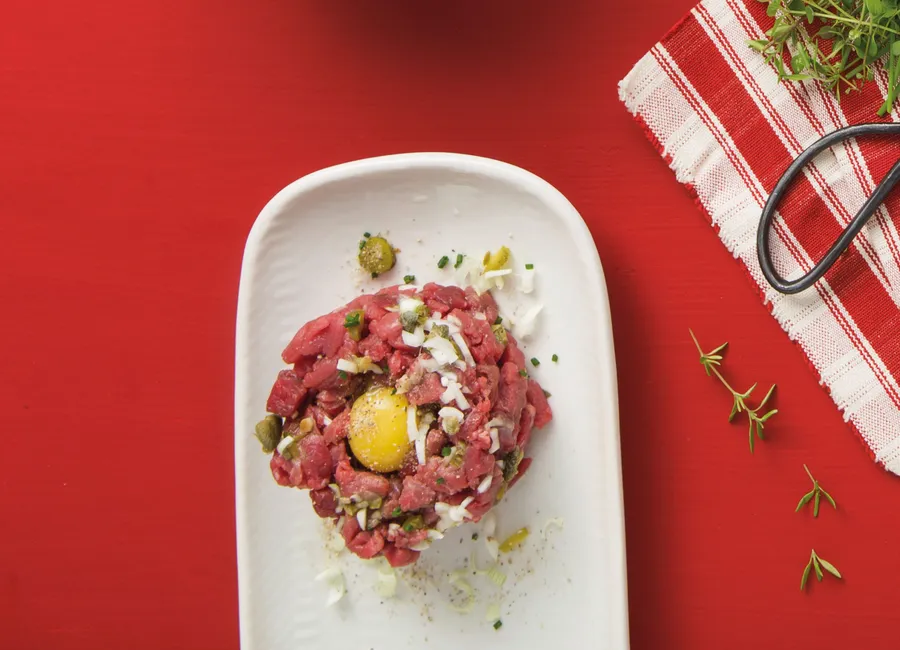 Tartare de bœuf au couteau