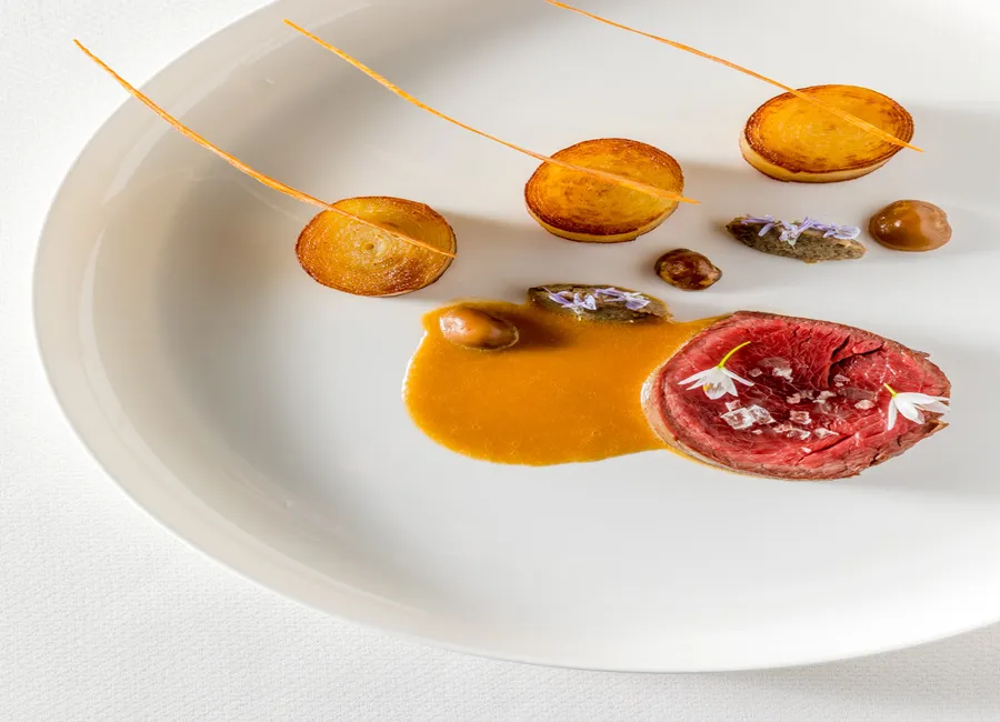 Le filet de bœuf de la ferme de clavisy, pommes de terre agria
