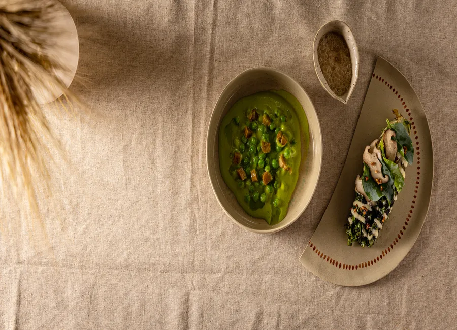 Petits pois & hussarde au bbq