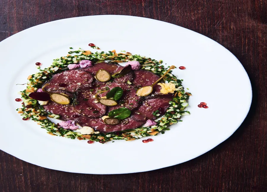 Carpaccio de filet de cerf d’alsace