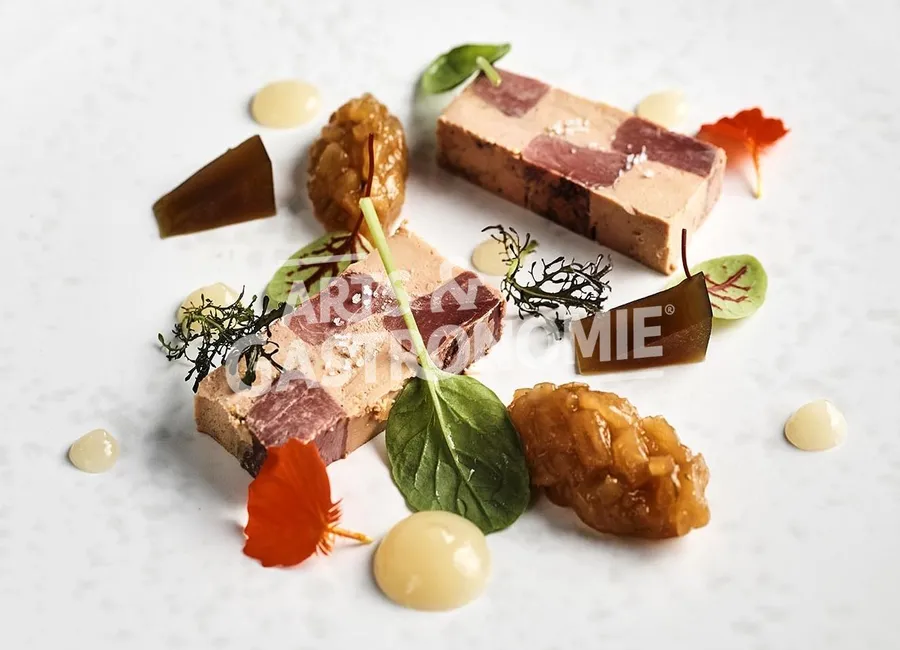 Mosaïque de foie gras & colvert