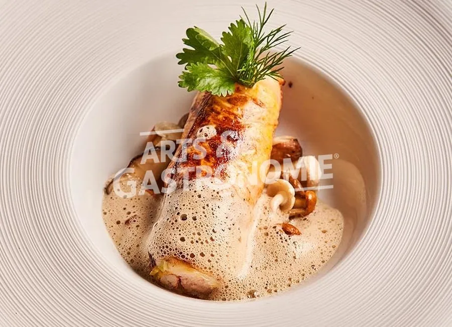 Andouillette de homard en crépinette de chou chinois