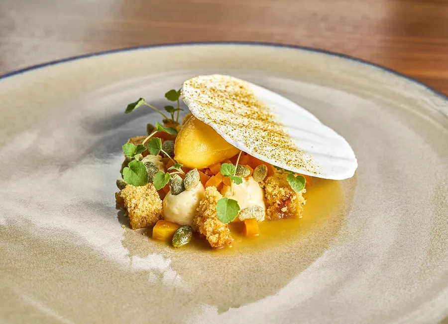 Autour de la courge camomille, citron et miel