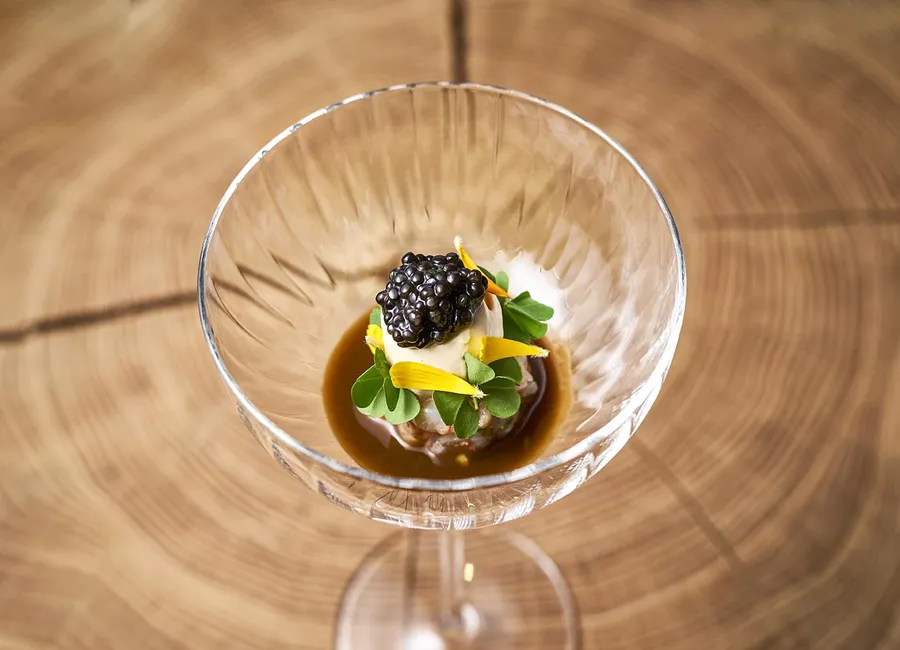 Tartare d’écrevisses au caviar