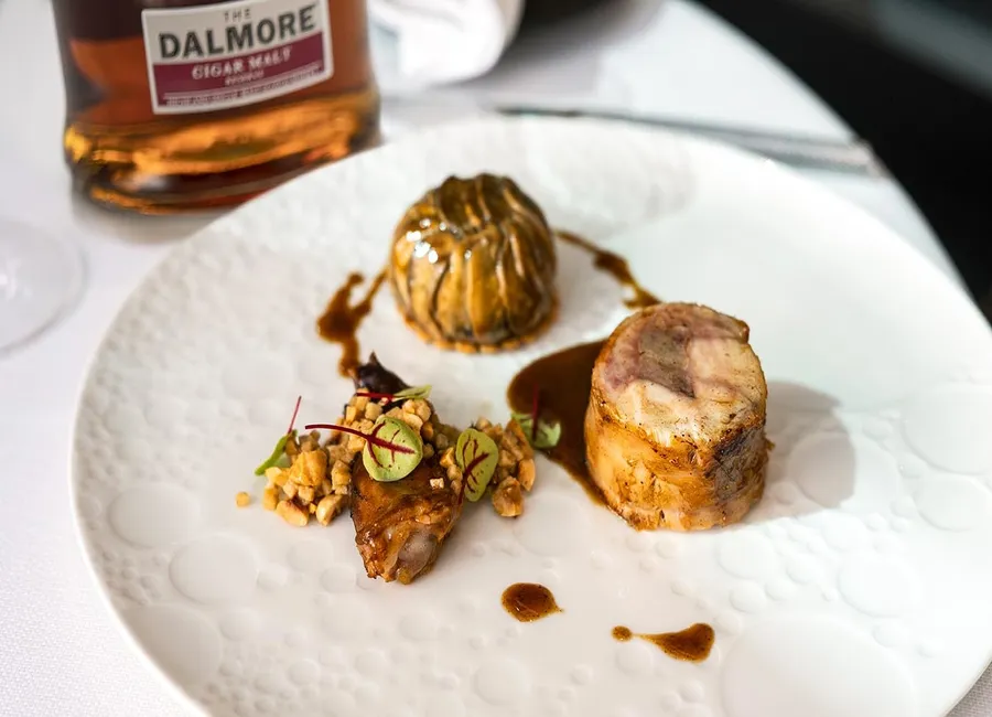 Lapin fermier au foin et whisky the dalmore 12 ans