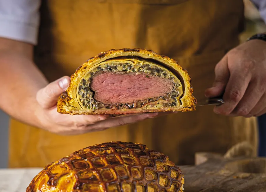 Bœuf wellington, sauce forestière