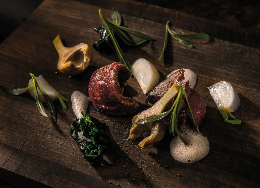 De pure race aubrac, le filet de boeuf juste raidi