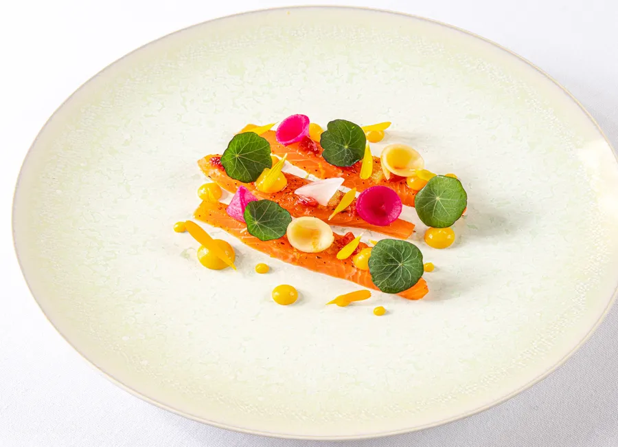 Carpaccio de truite de l’aube