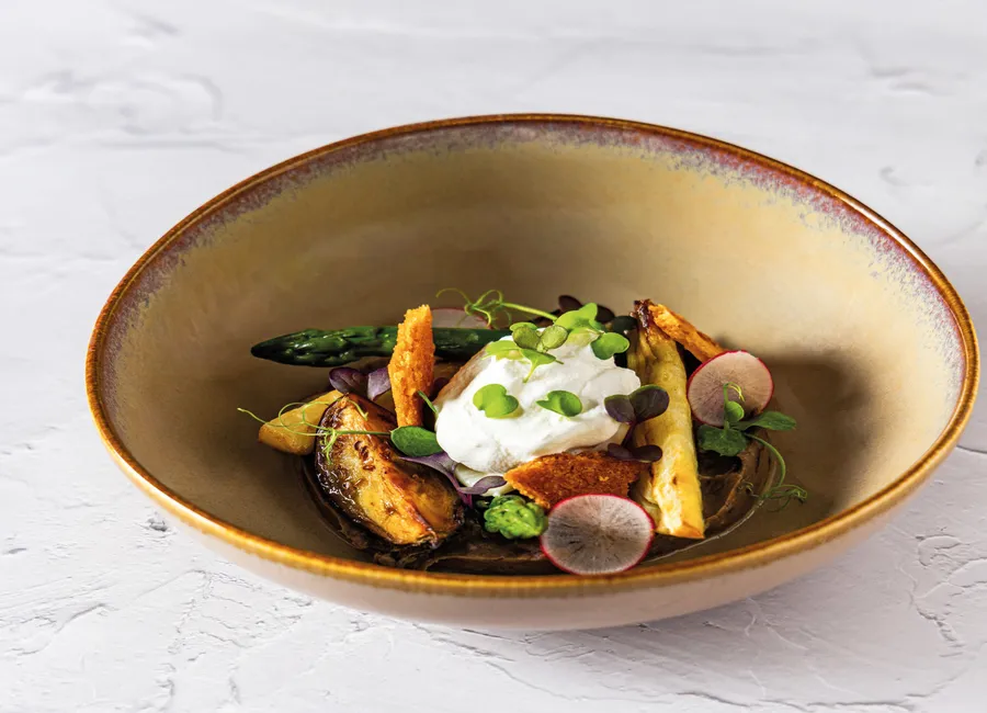 Caviar d’aubergine au thym frais