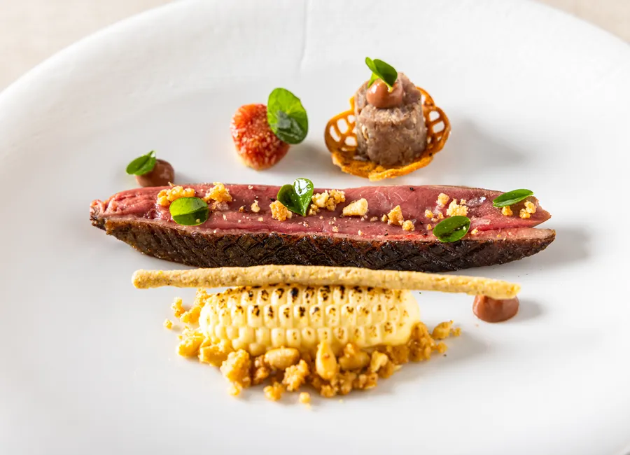 Filet de canard challandais rôti, marmelade de figue