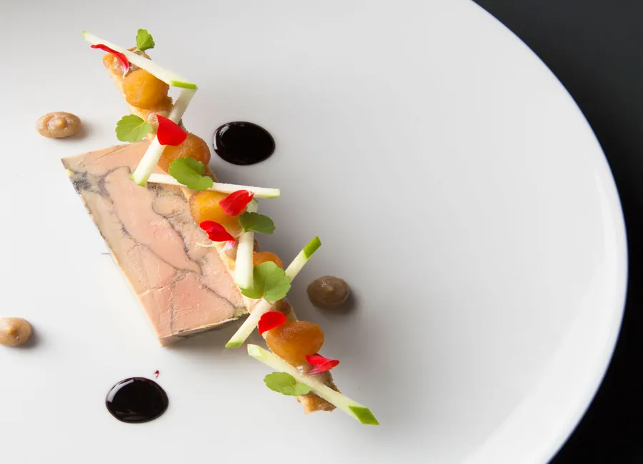 Marbré de foie gras au vin rouge