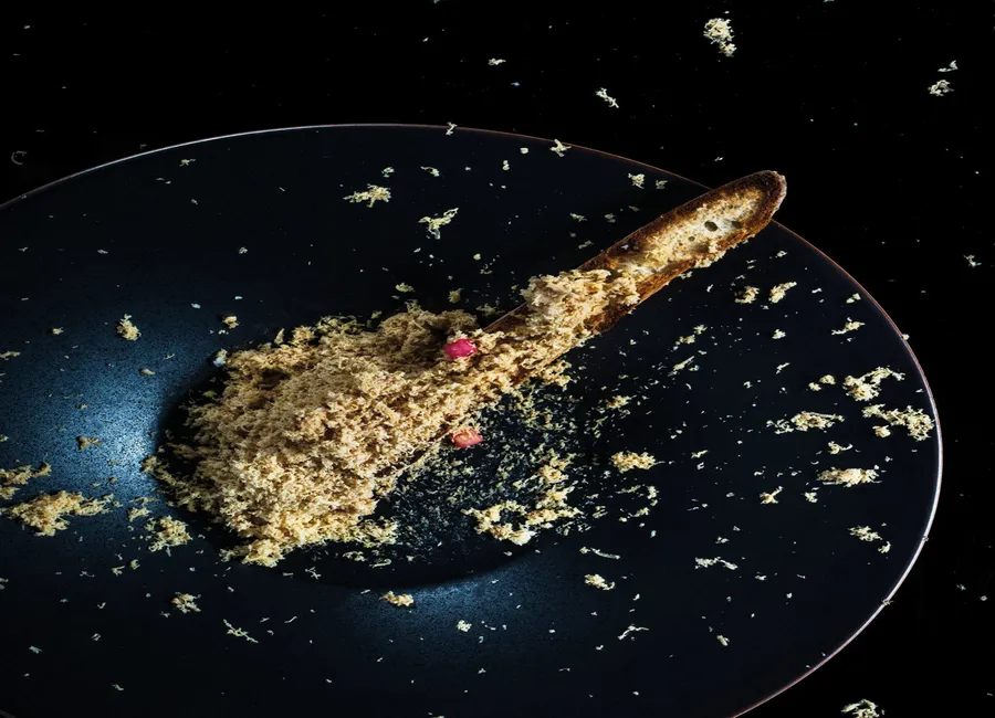 Tartine de foie gras de canard râpé