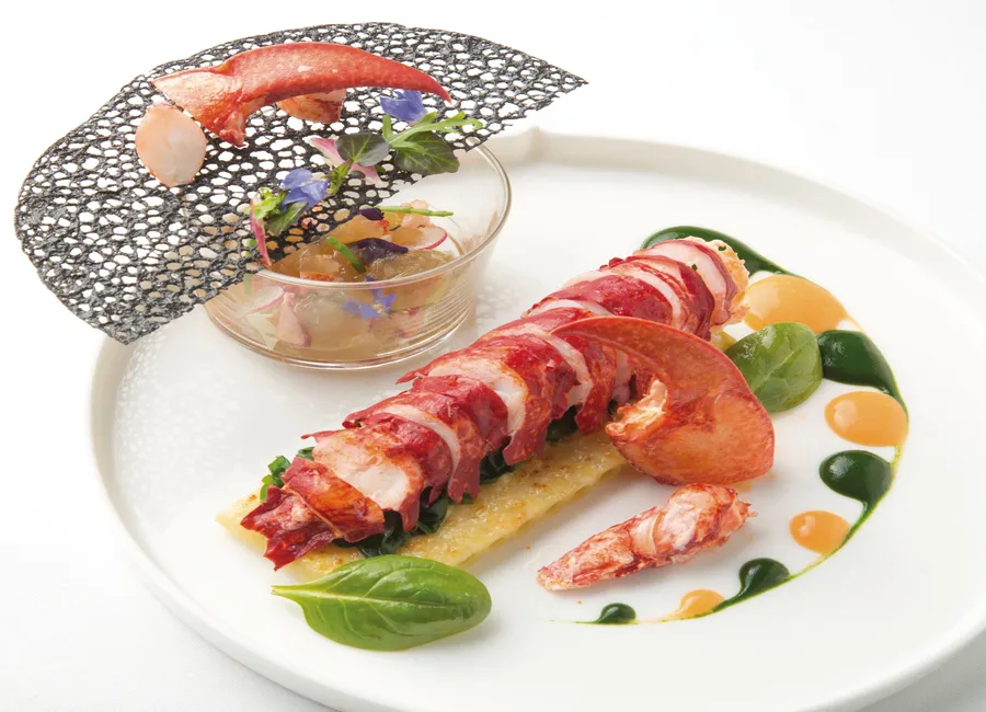 Homard breton gratin de macaronis
