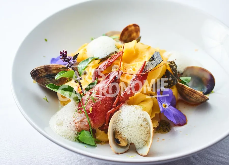 Ravioles d’esturgeon & caviar calvisius