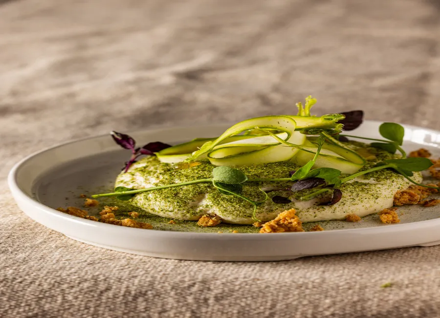 Mozzarella et asperges blanches