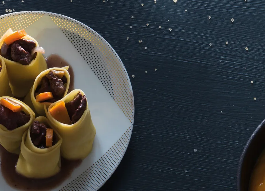 Velouté de potimarron au foie gras