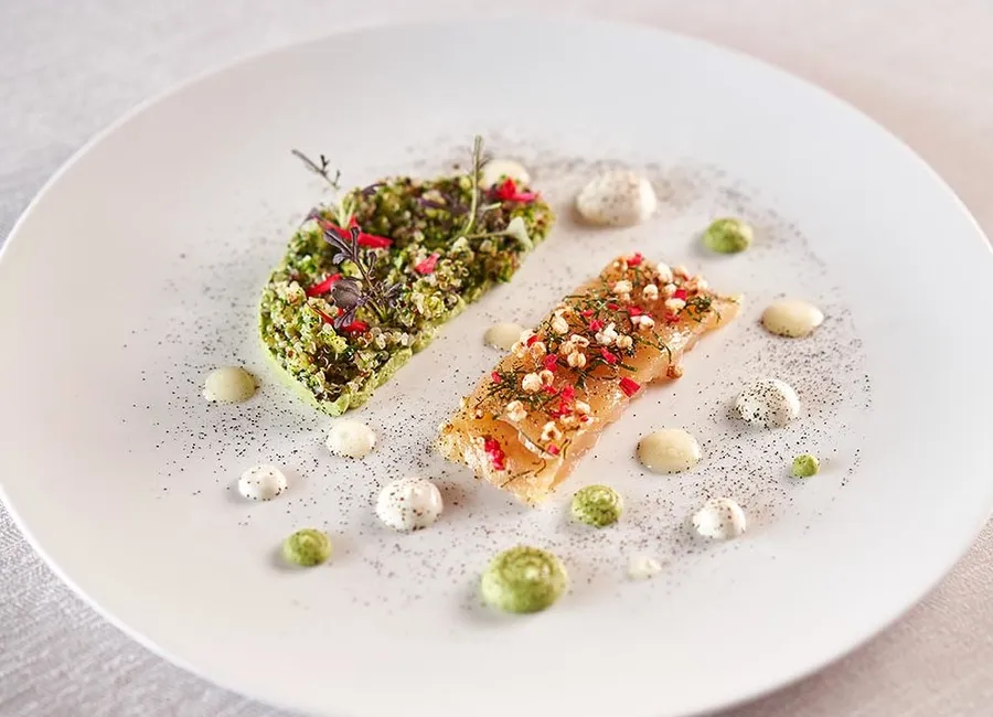 Omble chevalier en gravlax