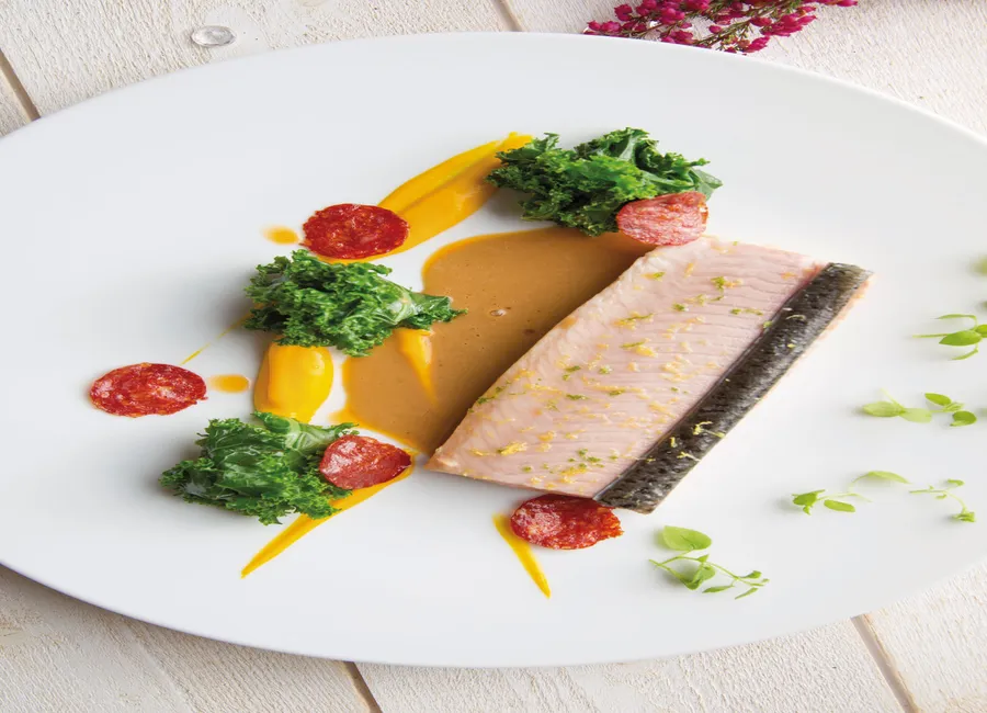 Saumon fontaine chou kale