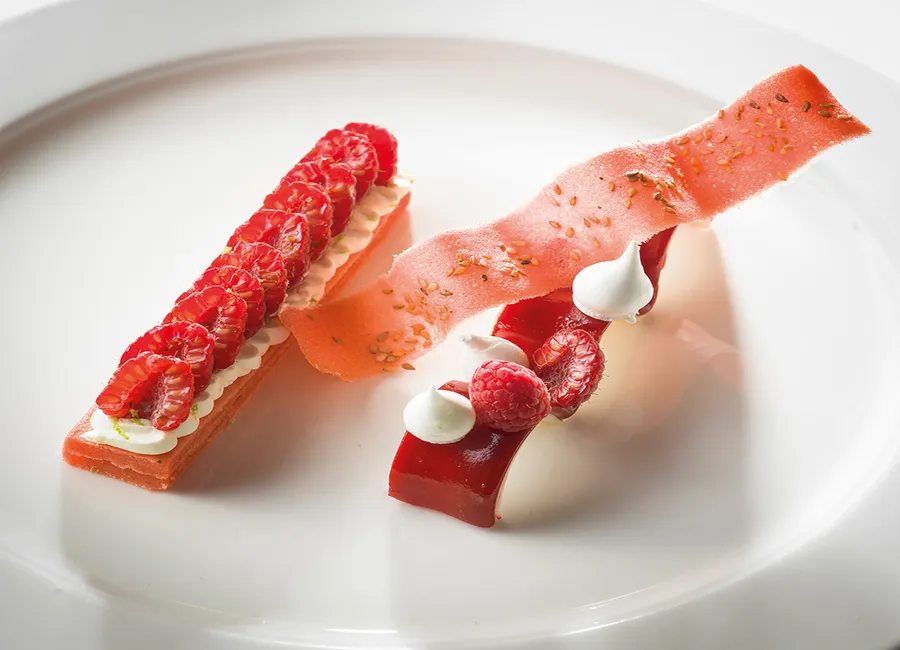 Vague framboise – poivron