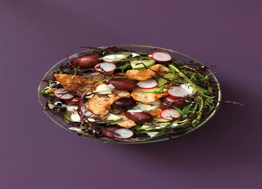 Salade façon kebab