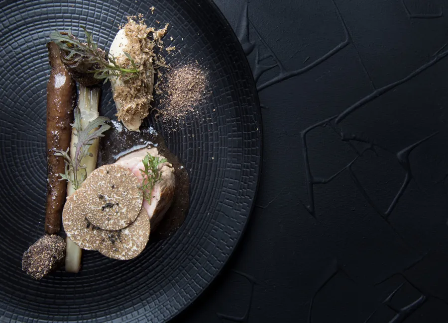 Filet de veau, salsifis, truffe