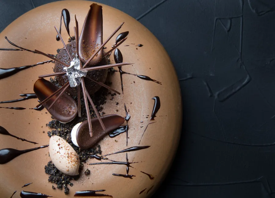 Dessert chocolat réglisse