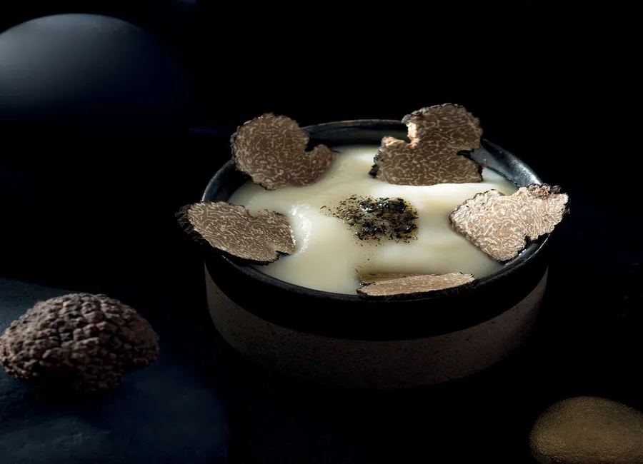 Emulsion de panais au chocolat blanc