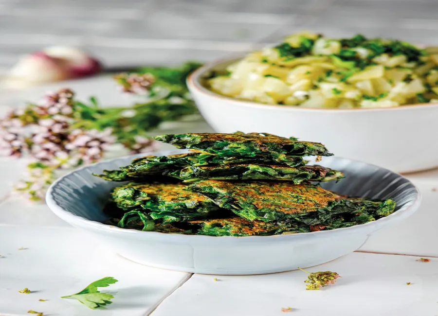 Galettes de vert de blettes