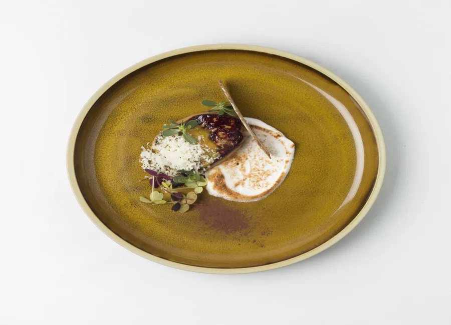 Foie gras, lentilles et gingembre
