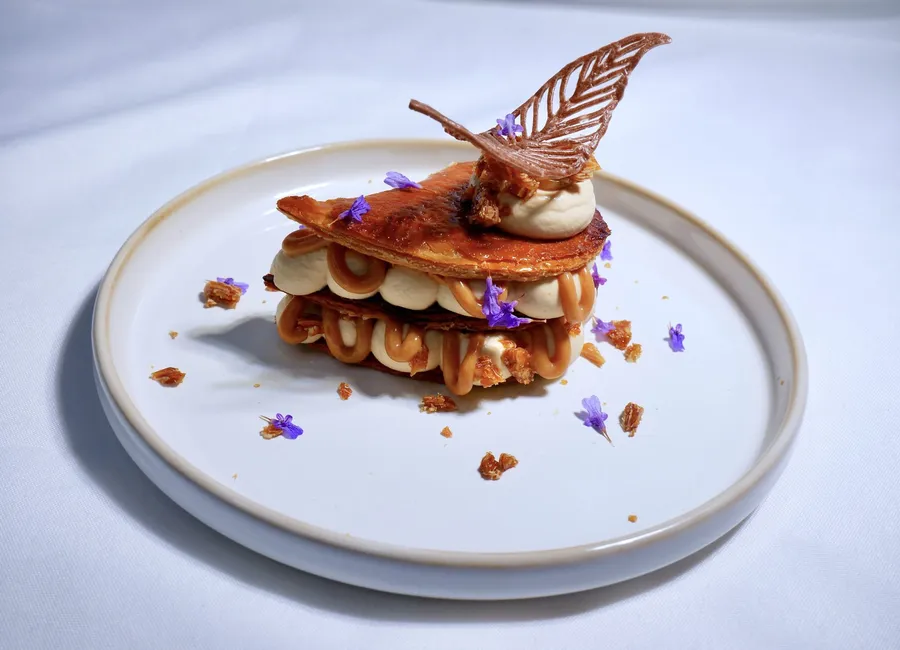 Mille-feuille mousse caramel beurre salé
