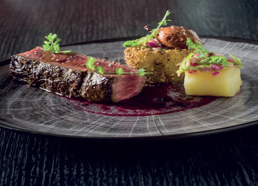 Faux filet de bœuf poêlé