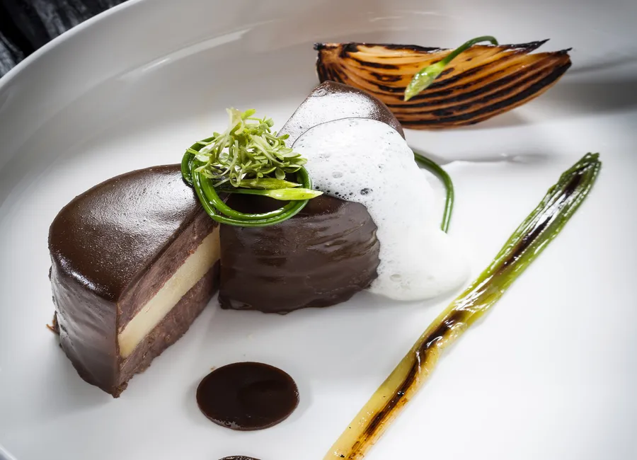 Bœuf bourguignon, pomme de terre fondante