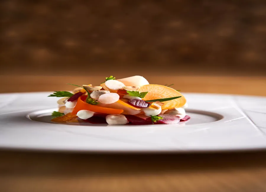 Les légumes de mr allemoz assaisonnés comme une bagna cauda