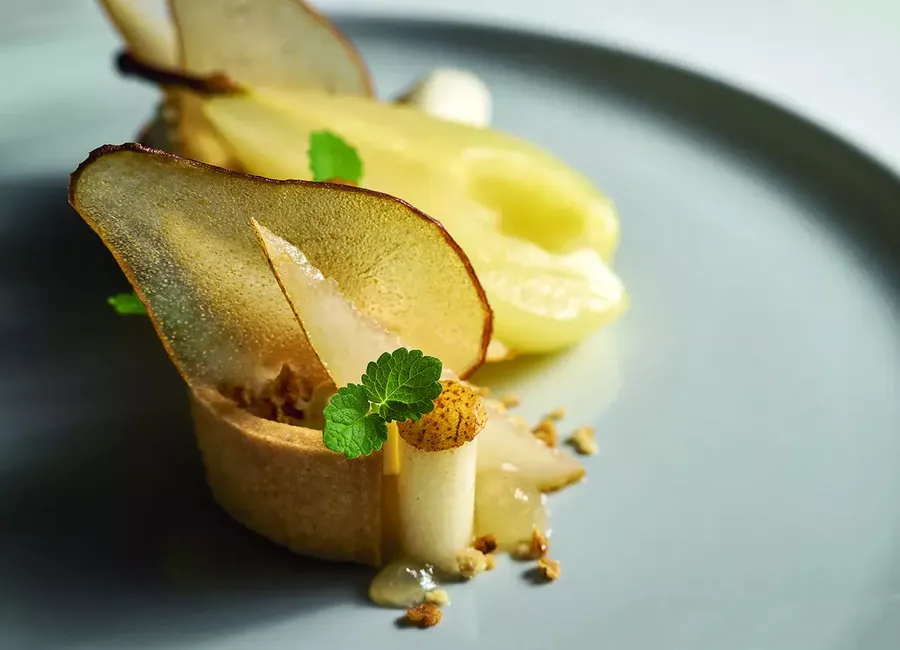 Poire, bière des 3 becs et drêche