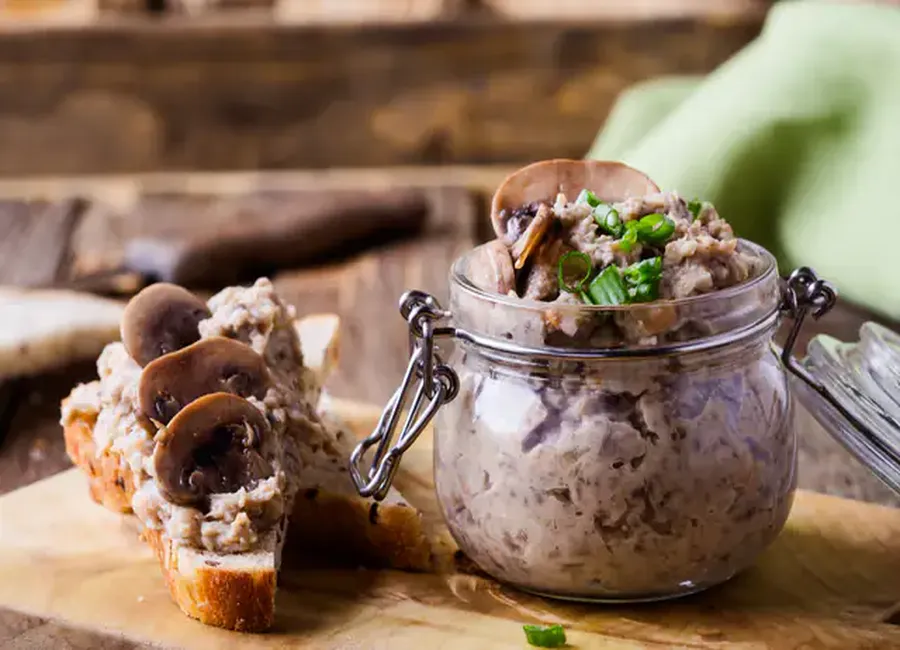 Terrine de champignons vegan