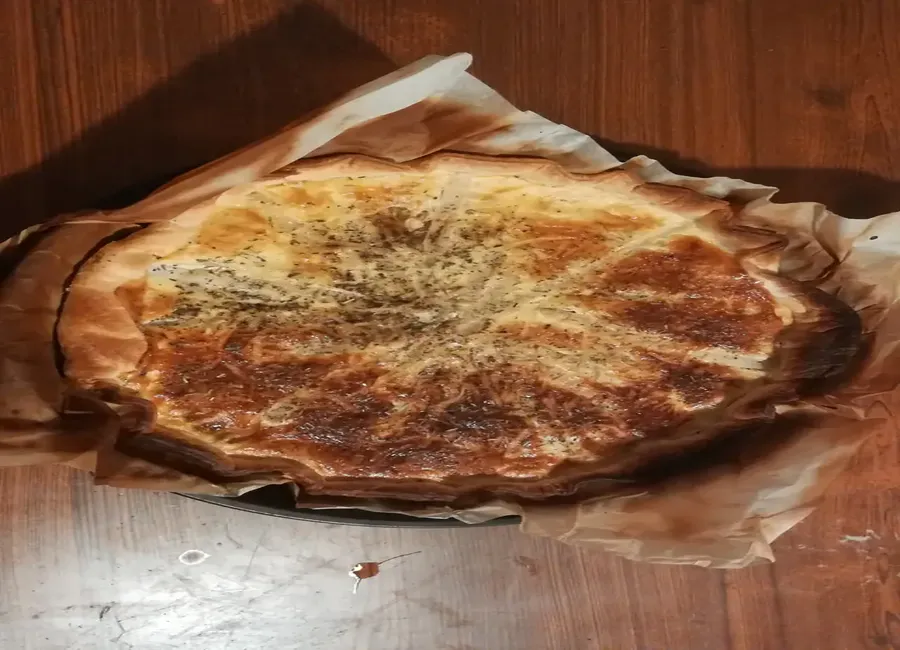 Tarte aux asperges et courgettes