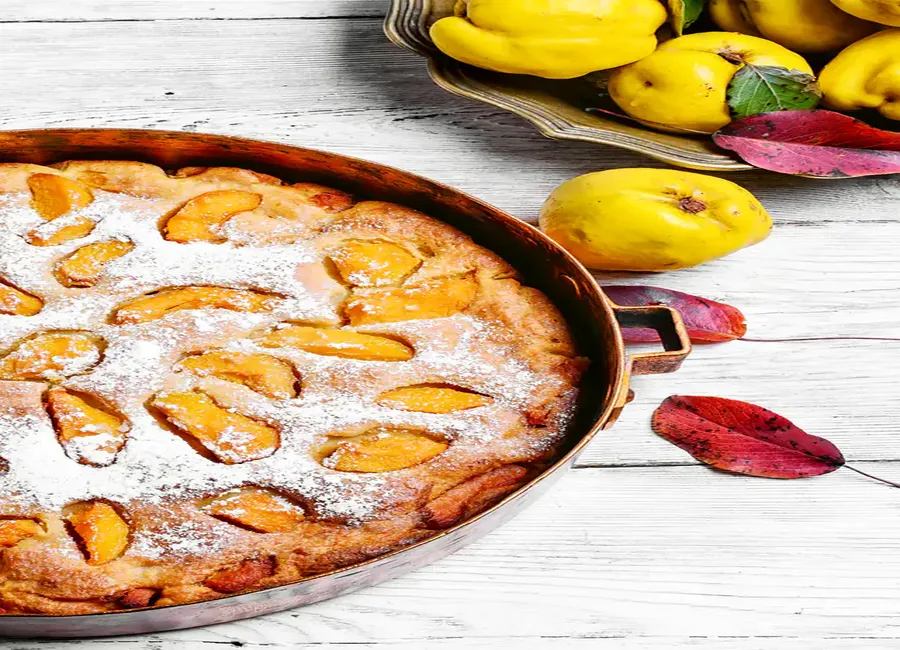 Tarte aux coings au sirop
