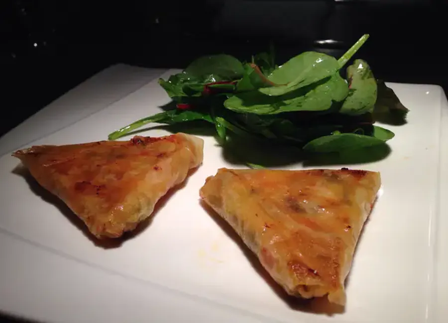 Samoussas aux légumes et au chèvre