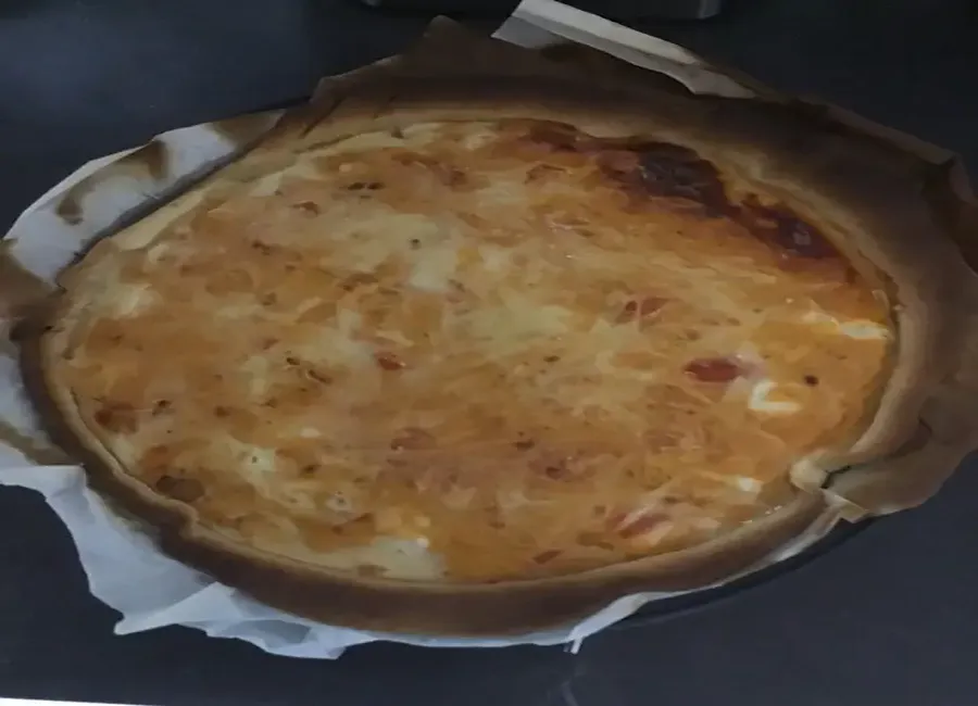 Quiche tomate poulet fromage