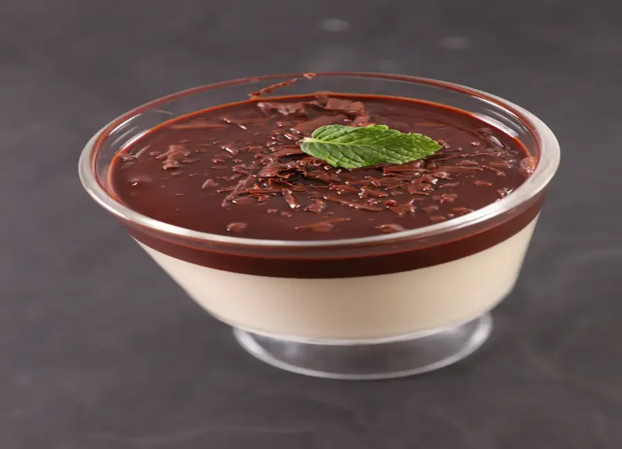 Panna cotta duo de chocolats au thermomix