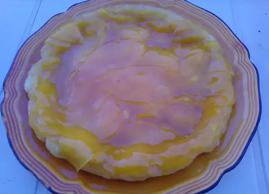 Tarte retournée à la mangue