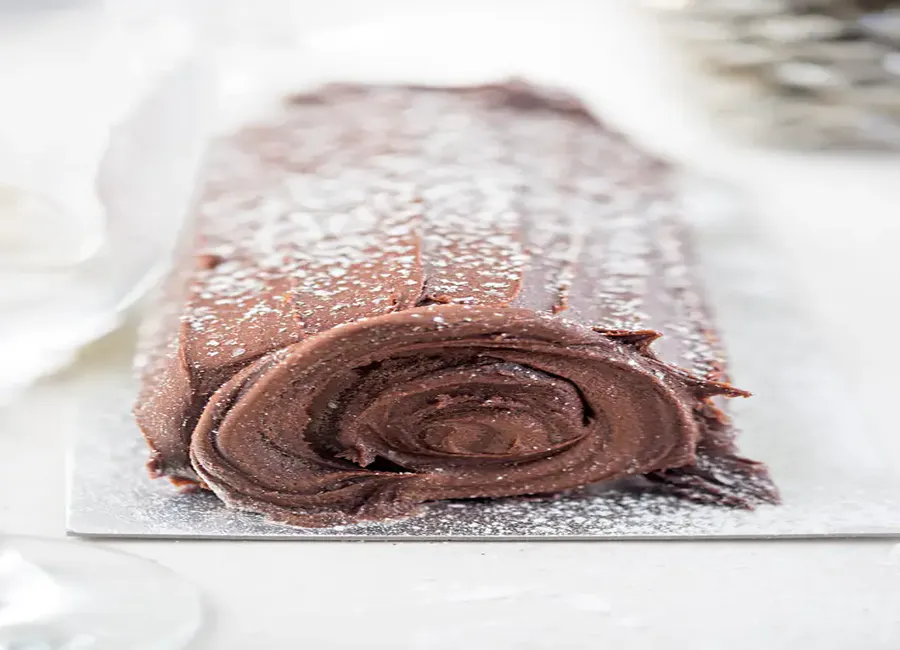 Bûche aux marrons de noël