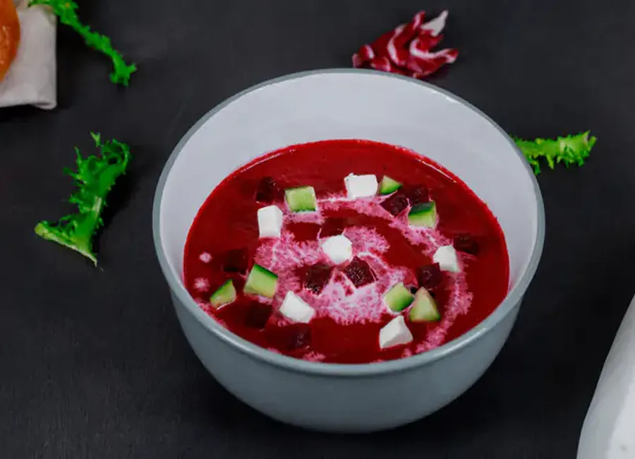Velouté froid de betteraves au monsieur cuisine