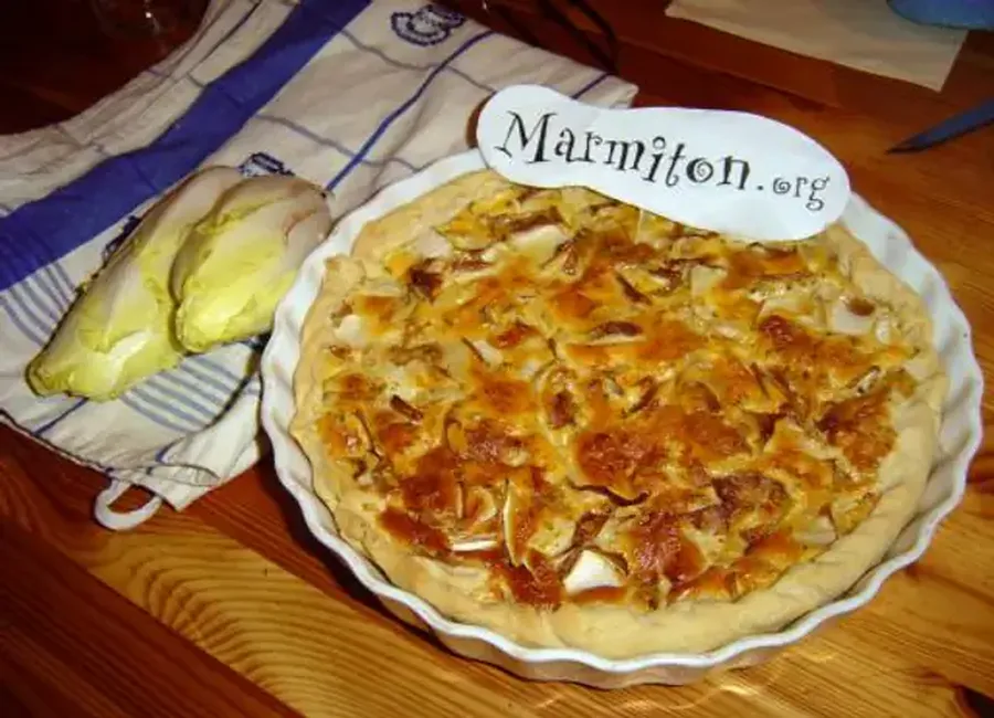 Tarte au bleu et aux endives