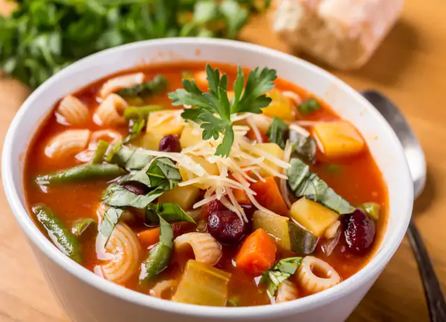 Minestrone au pistou au cooking chef