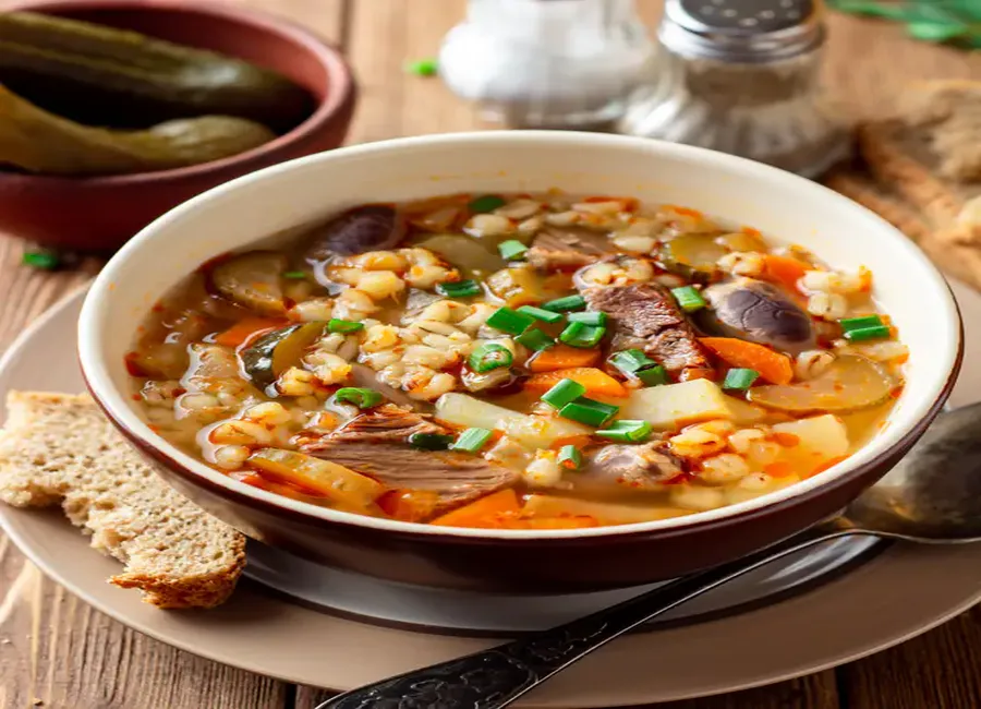 Potage à l'orge et à la viande des grisons au cookeo