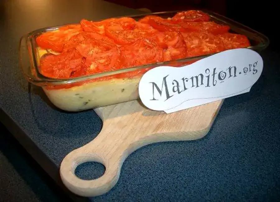 Gratin de polenta aux tomates