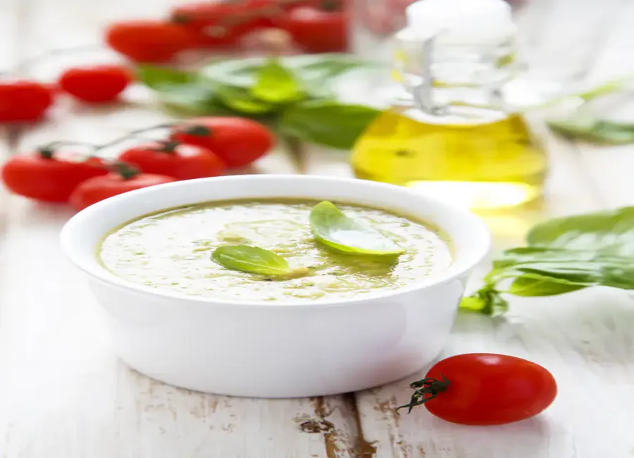 Flan de courgettes au parmesan et basilic
